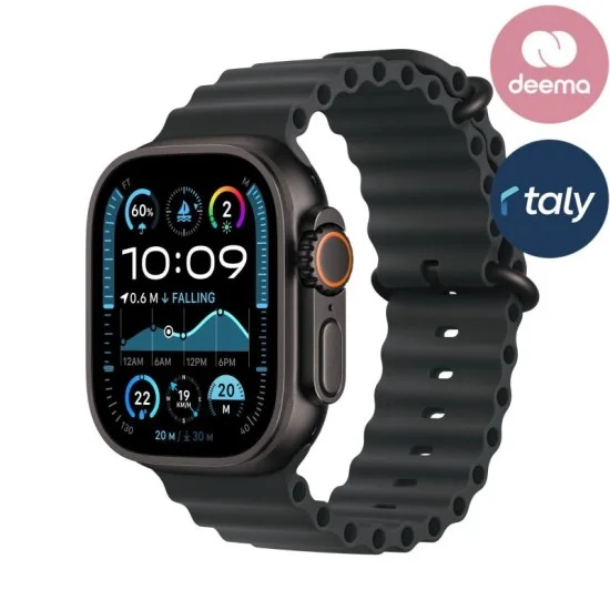 Apple Watch Ultra 2 Gps + Cellular 49Mm Black Titanium Case With Black Ocean Band